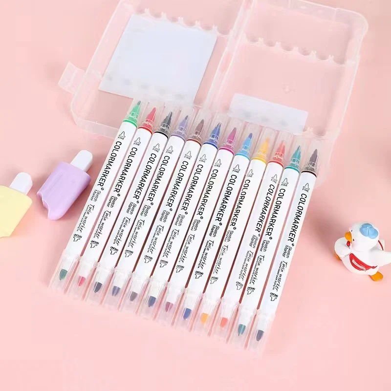 GlamGlitz Dual-Tip Nail Art Glitter Pen Set