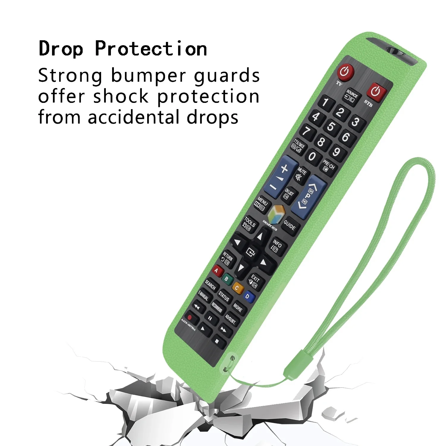 Glow Case with Strap for Samsung Smart TV Remote Control - Image 4