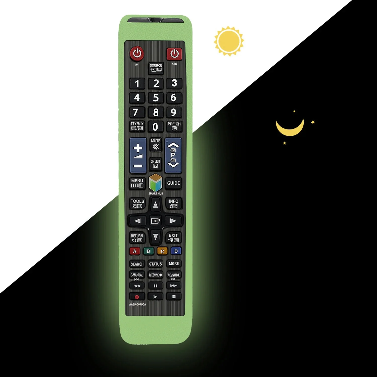 Glow Case with Strap for Samsung Smart TV Remote Control - Image 6