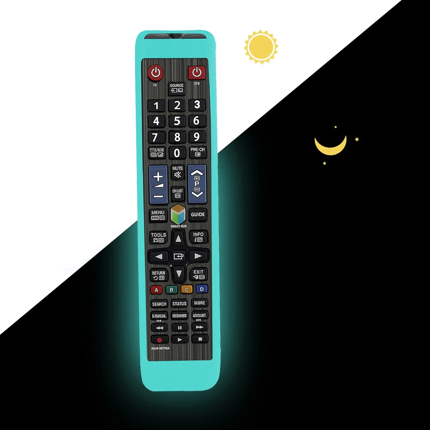 Glow Case with Strap for Samsung Smart TV Remote Control - Image 7