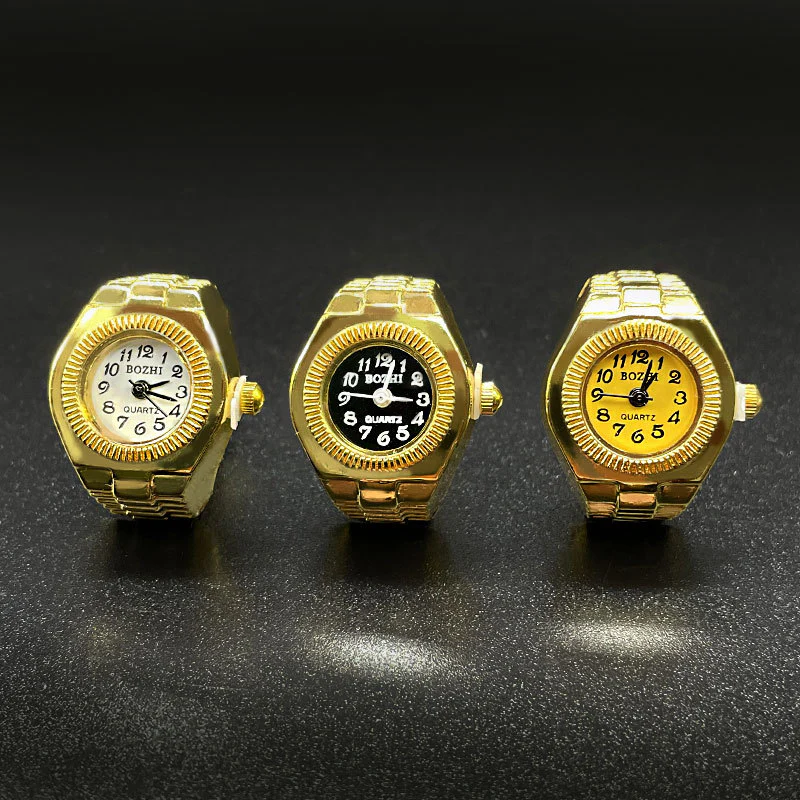 Gold Plated Ring Finger Watch - Image 3