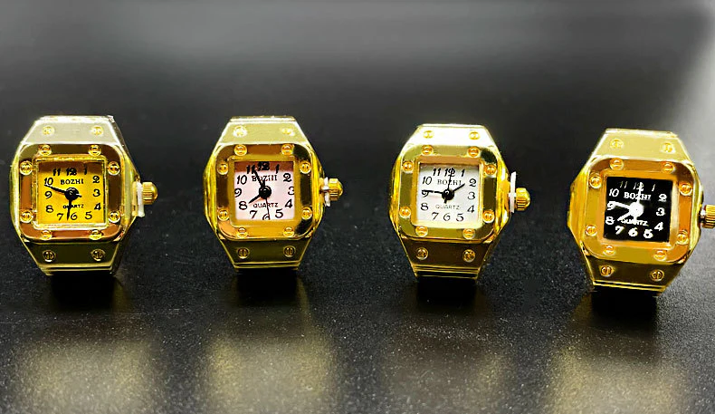 Gold Plated Ring Finger Watch - Image 5