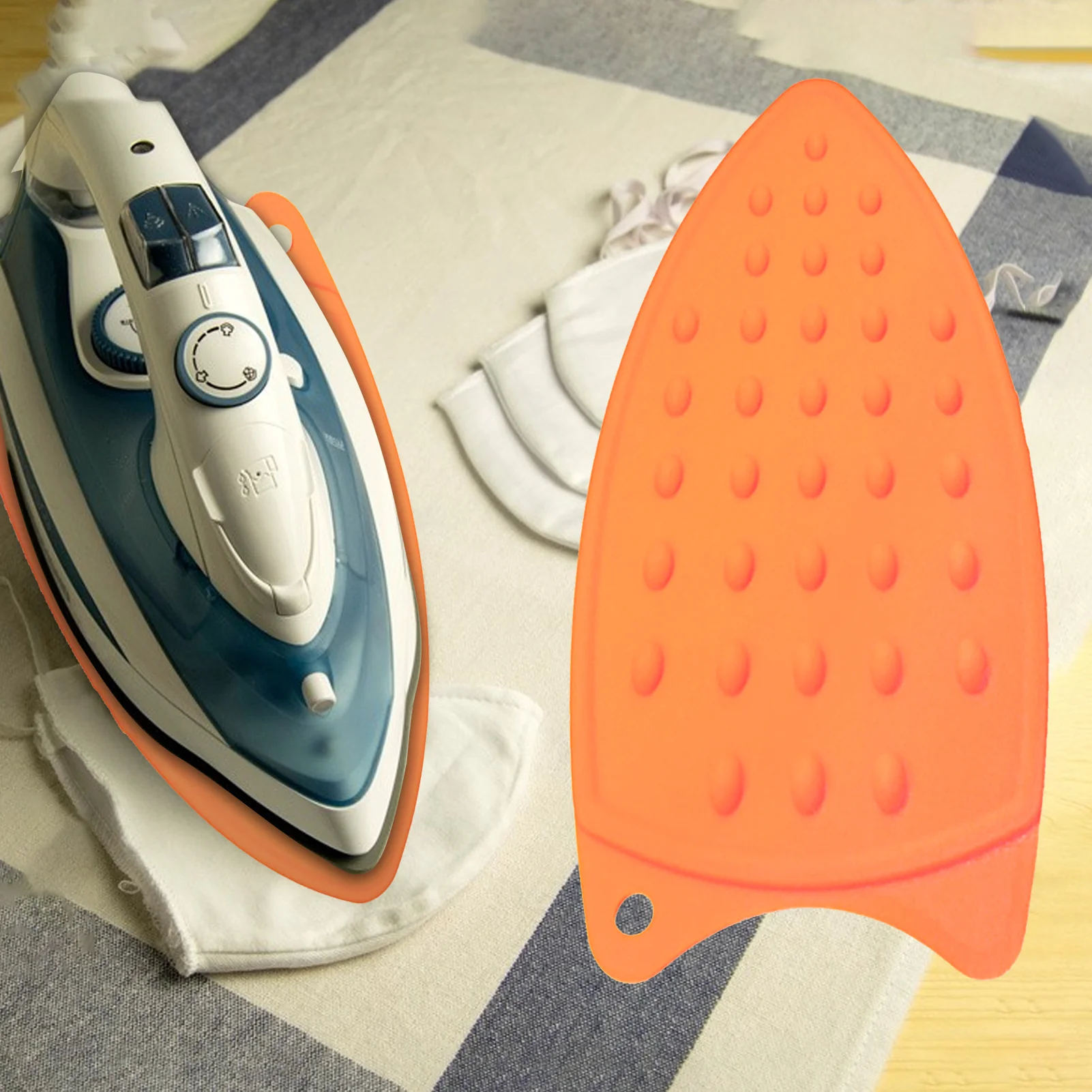 Heat-Resistant Silicone Iron Rest Pad for Ironing Board Steam Compact Iron - Image 2