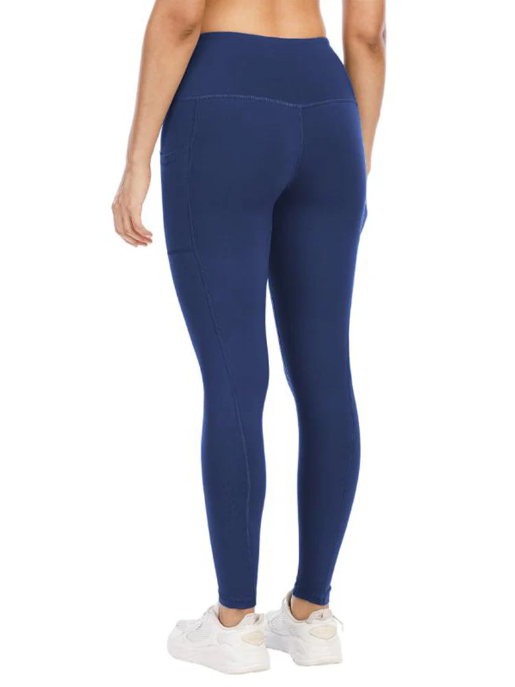 High-Waisted Fitness Leggings with Pockets - Image 3