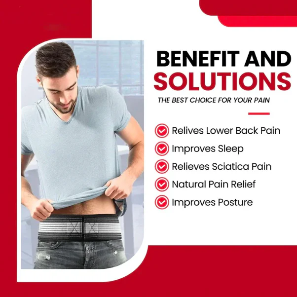 Hip & Back Pain Sciatica Relief Belt - Image 3