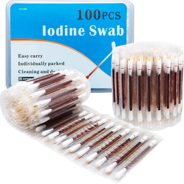 Iodine-Infused Cotton Swabsticks for Wound Care [PACK OF 50] - Image 4