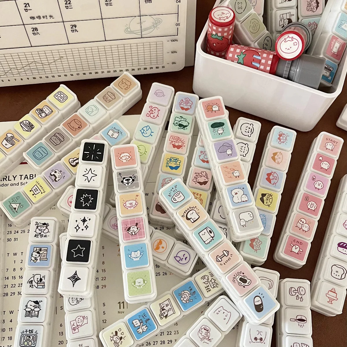 KawaiiMood Mini 6-in-1 Stamp Set - Image 4
