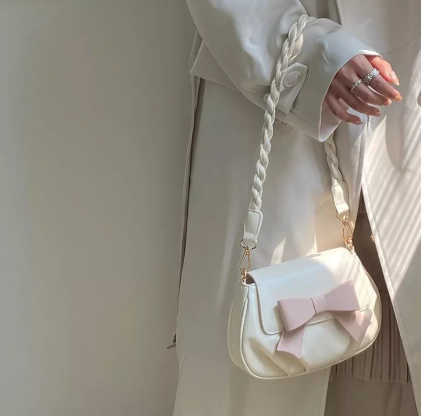 Korean Style Bow Shoulder Bag - Image 4