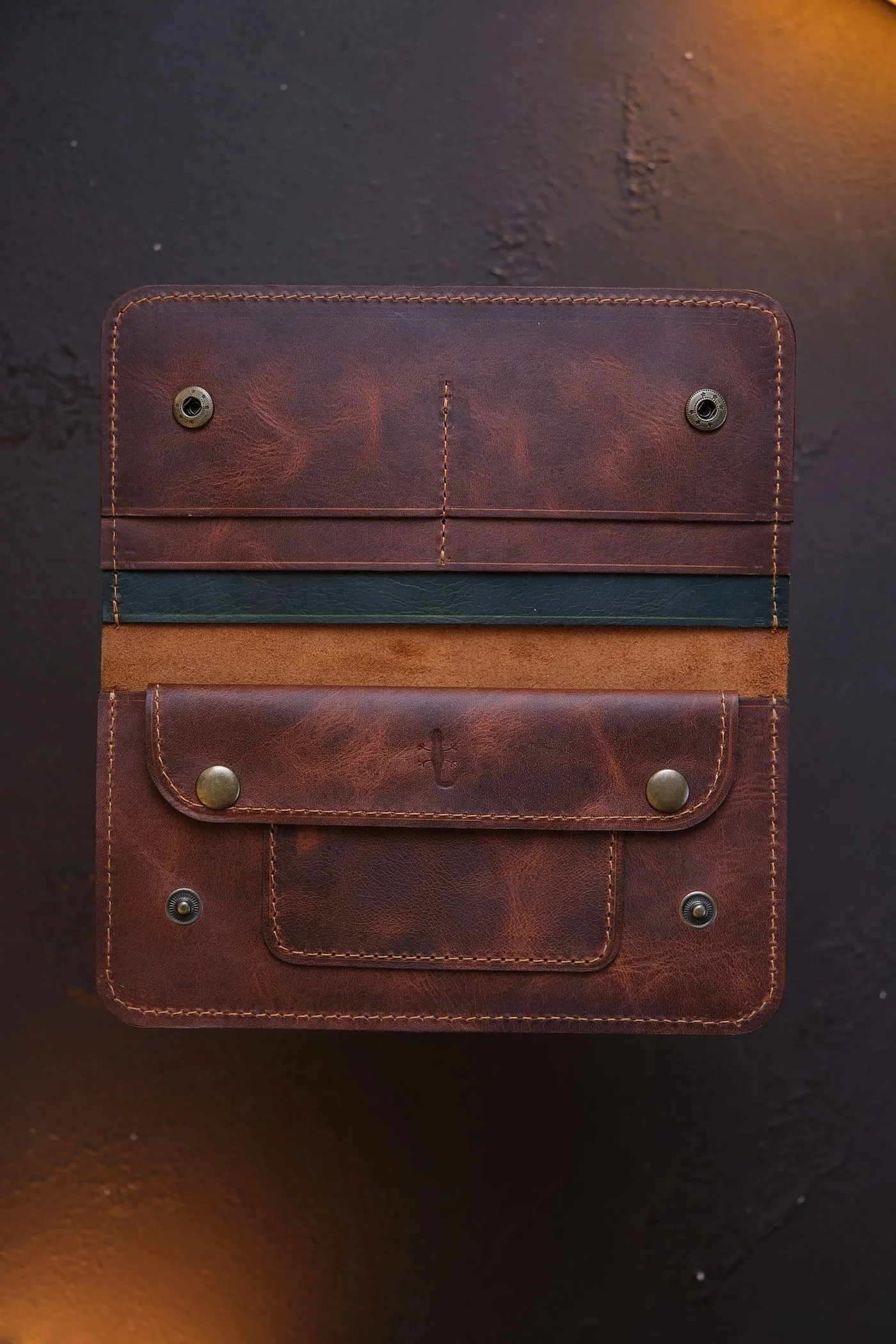 Leather Wallet with Phone Pocket - Image 2