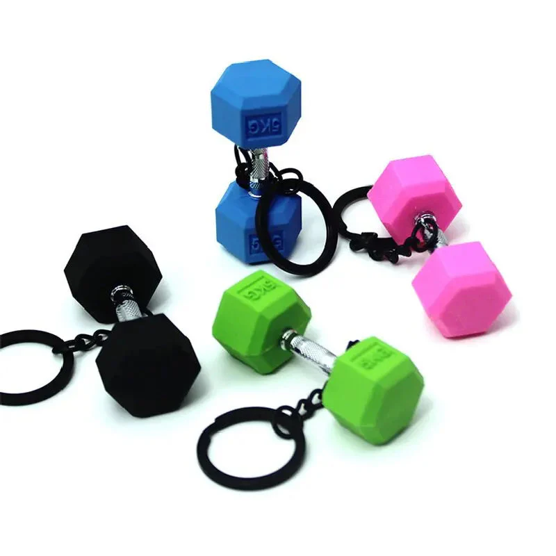Durable Mini Dumbbell Keychain - Image 2
