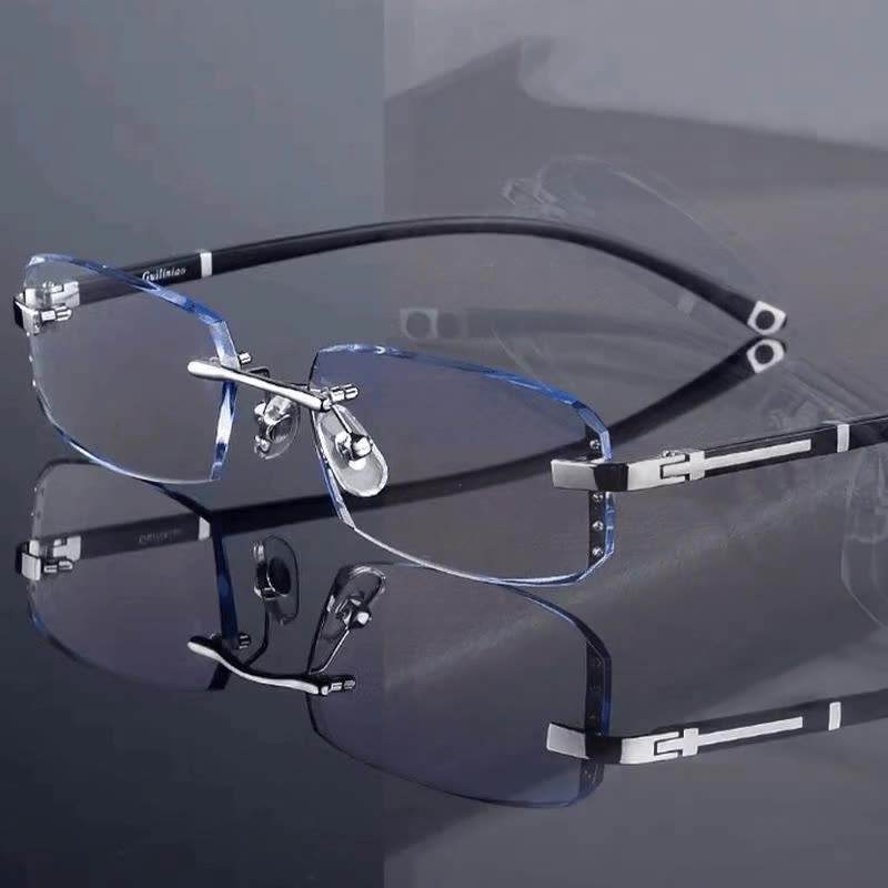 Unisex Rimless Reading Glasses - Image 2