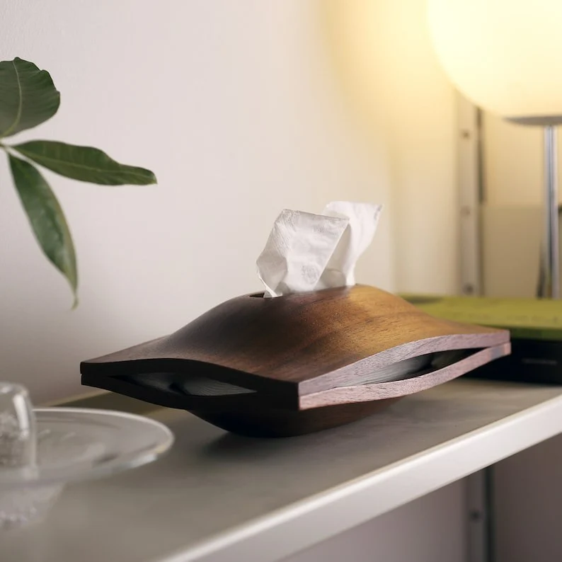 Luxury Wooden Tissue Box - Image 2