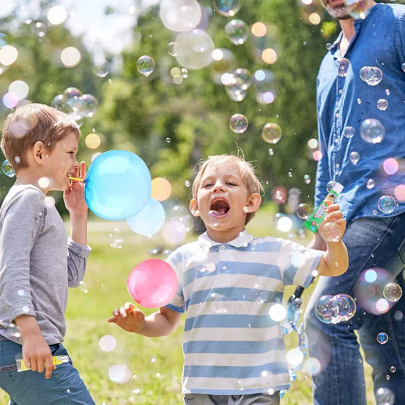 Magic Plastic Touchable Blow Bubbles Set - Image 4