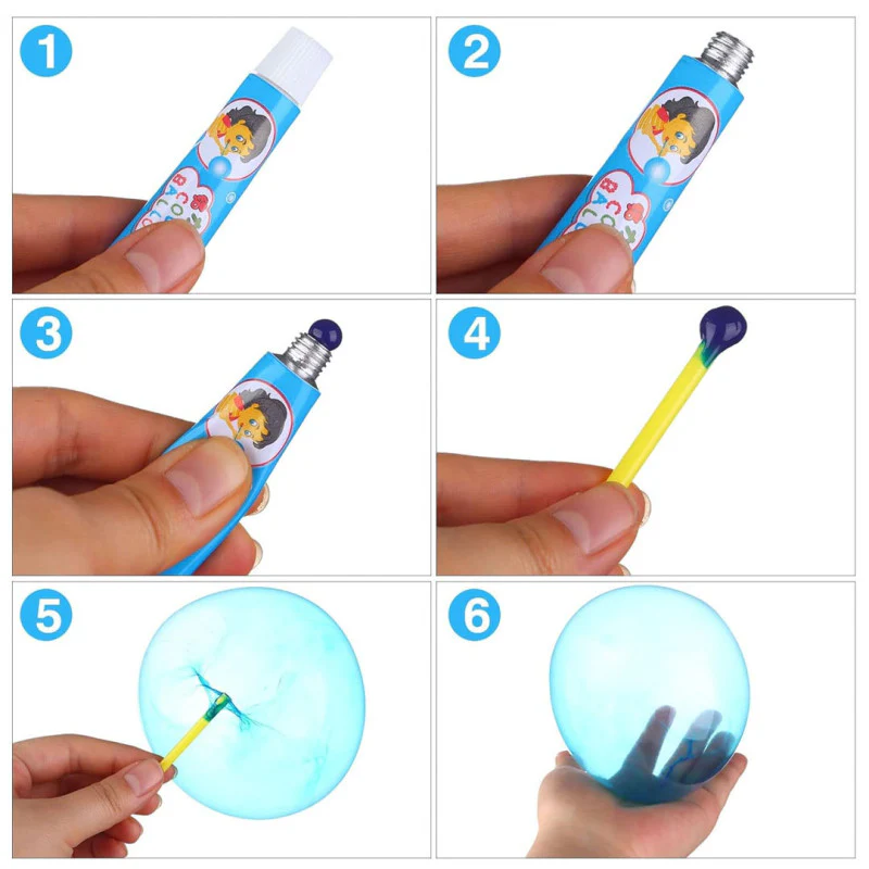 Magic Plastic Touchable Blow Bubbles Set - Image 5