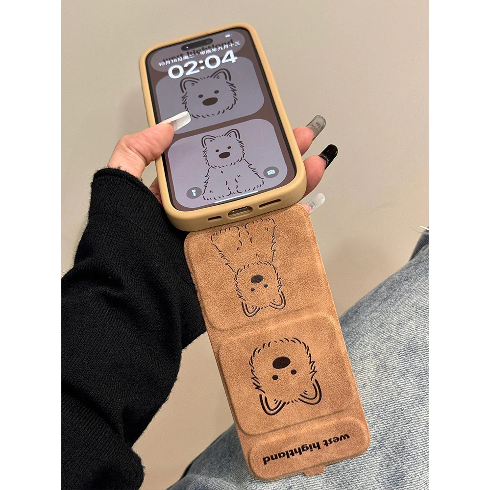 Magnetic folding bracket phone case cover - Image 3