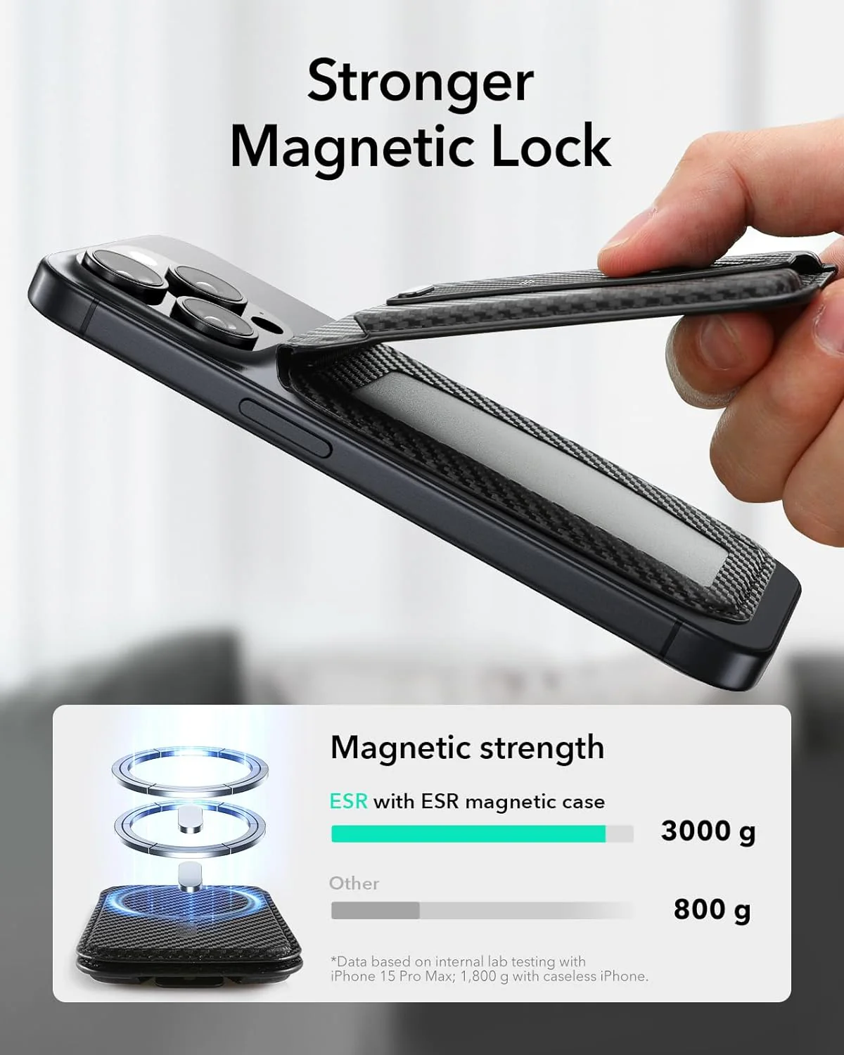 Magnetic Smart Phone Grip Wallet - Image 5