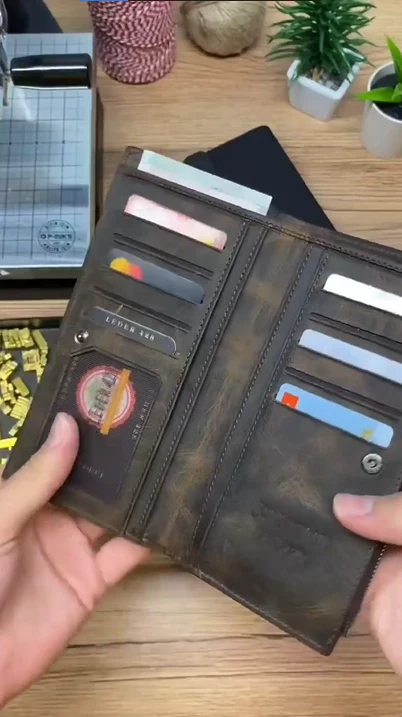 Men and Women Genuine Leather Wallet - Image 2