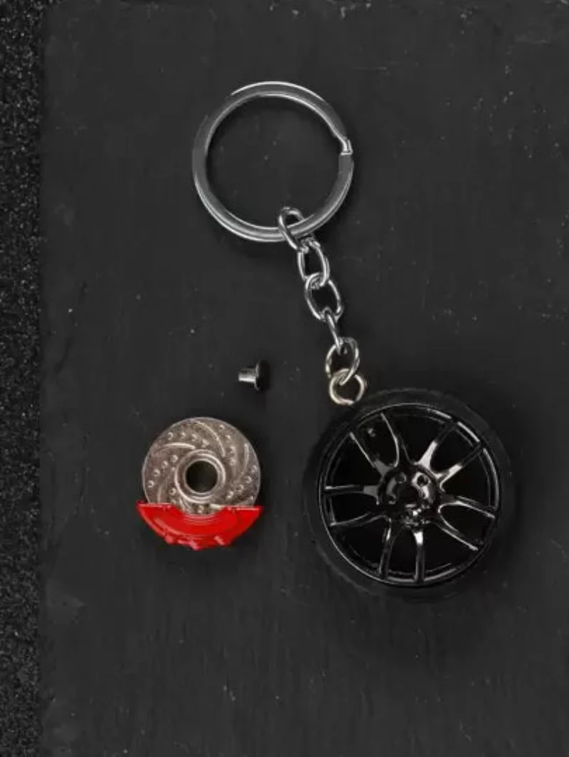 Men Wheel Charm Keychain - Image 4