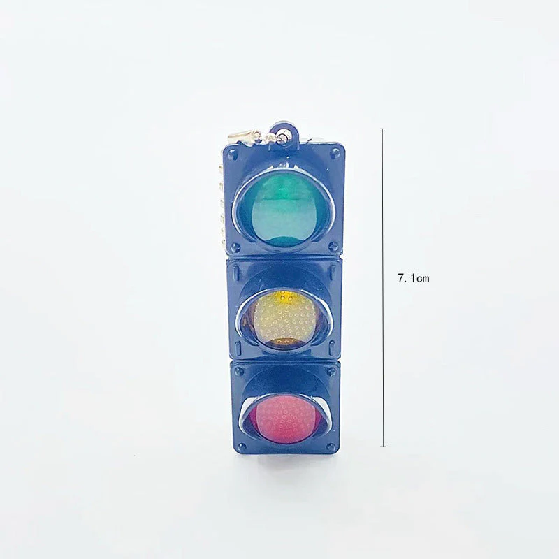 Mini Electronic Traffic Light Keychain - Image 2