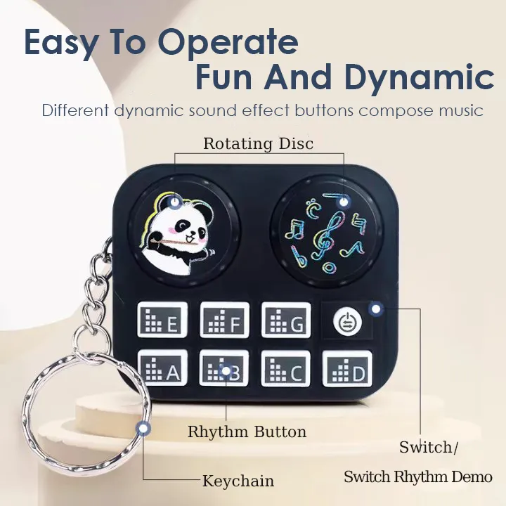 Mini Musical Piano Keychain Toy - Image 3