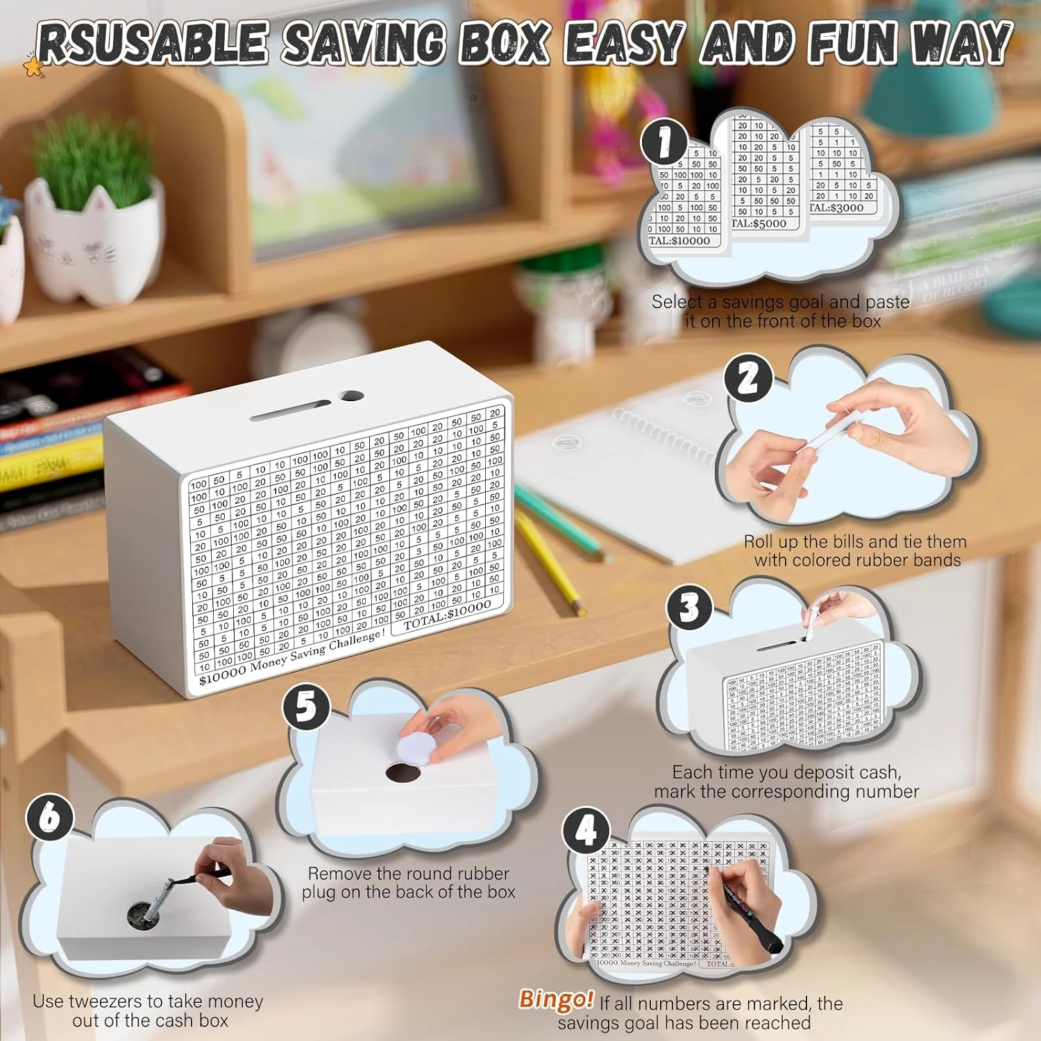 Money Box with Counting Target - Image 2
