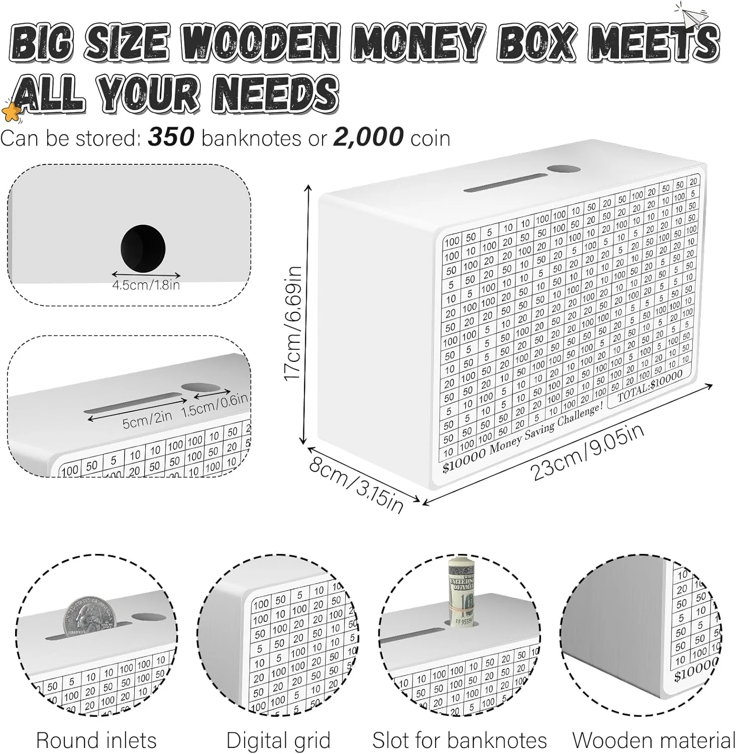 Money Box with Counting Target - Image 3