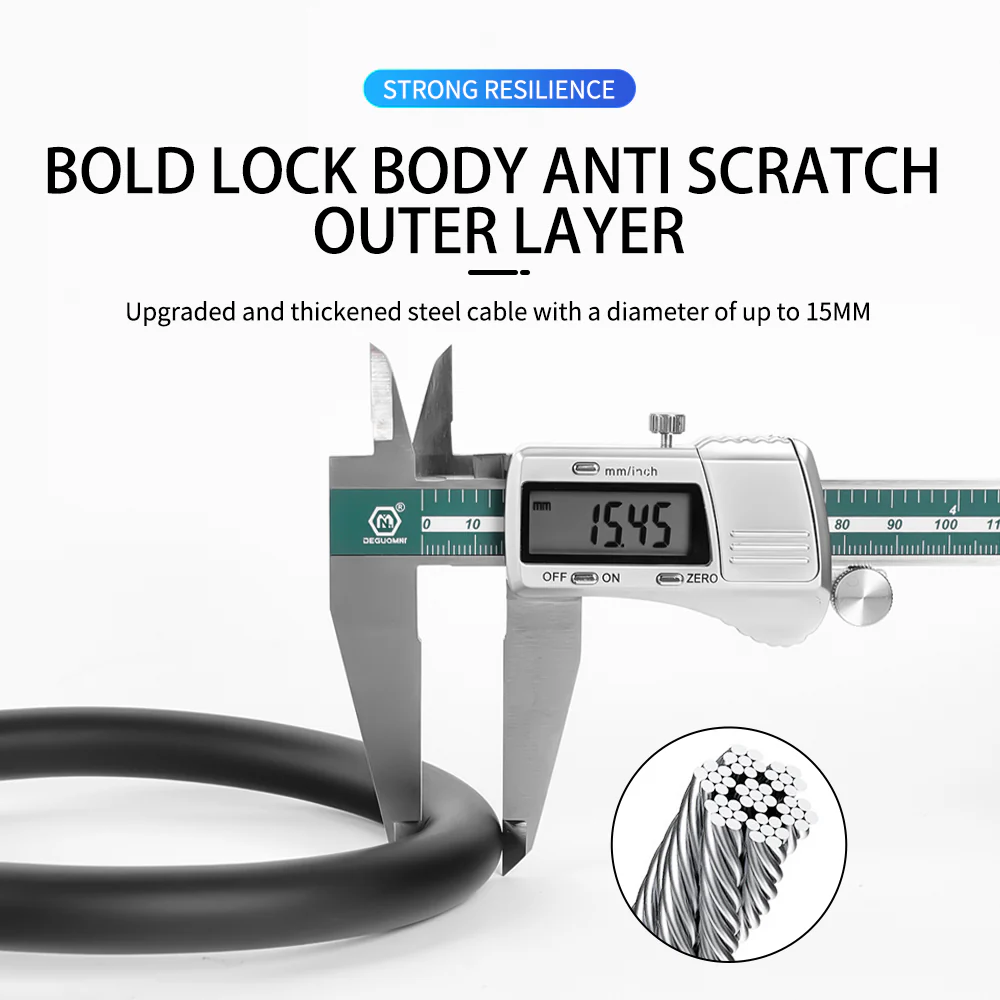 Motorcycle Anti-Theft Wire Lock - Image 3