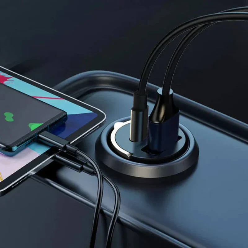 Multi Compatible 100W Fast Charging Car Charger - Image 3