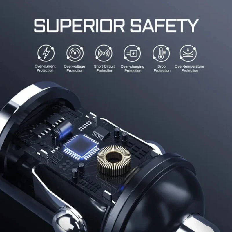Multi Compatible 100W Fast Charging Car Charger - Image 5