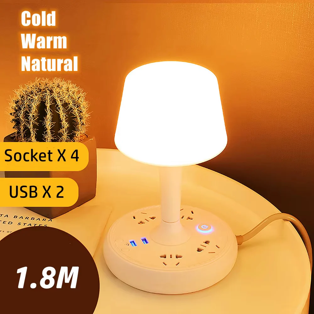 Multi-functional Nightstand Light Usb Charging Led Table Lamp - Image 3