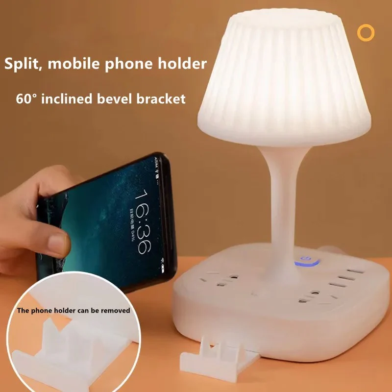 Multi-functional Nightstand Light Usb Charging Led Table Lamp - Image 5