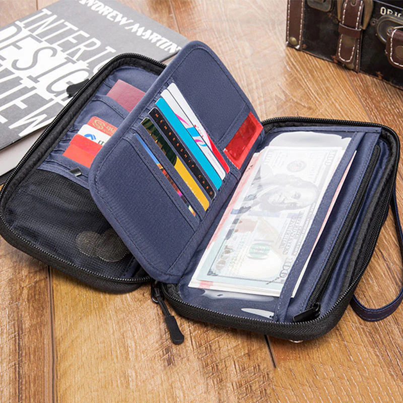 Multi Functional RFID Blocking Passport Bag - Image 2