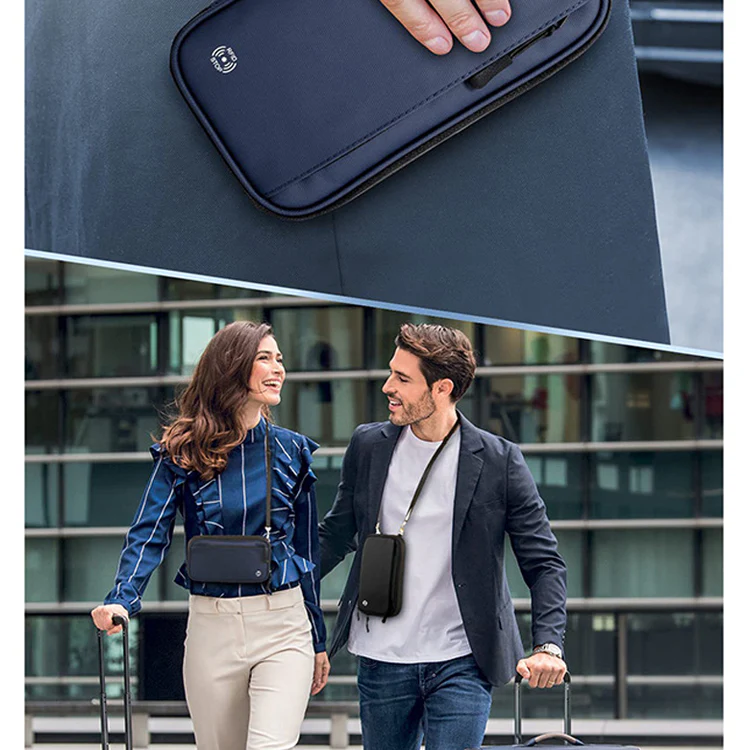 Multi Functional RFID Blocking Passport Bag - Image 3