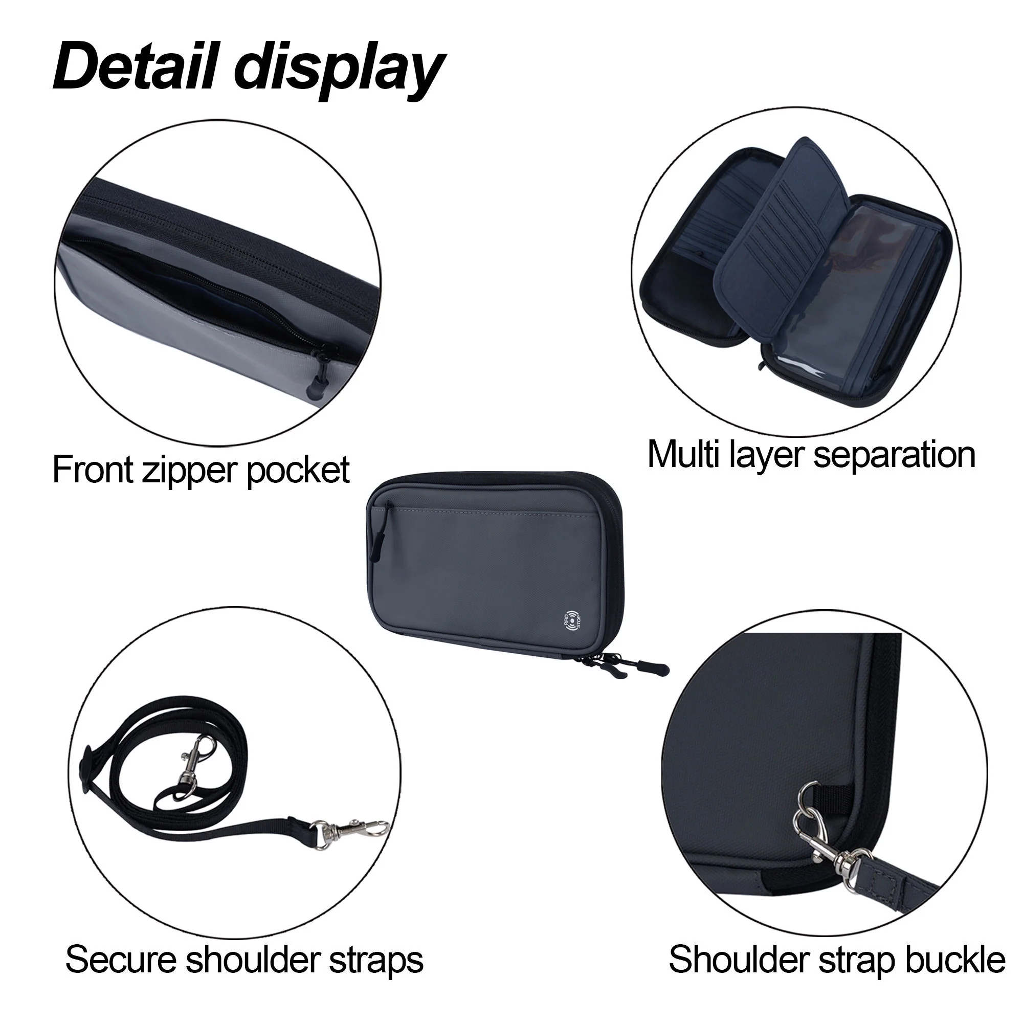 Multi Functional RFID Blocking Passport Bag - Image 4