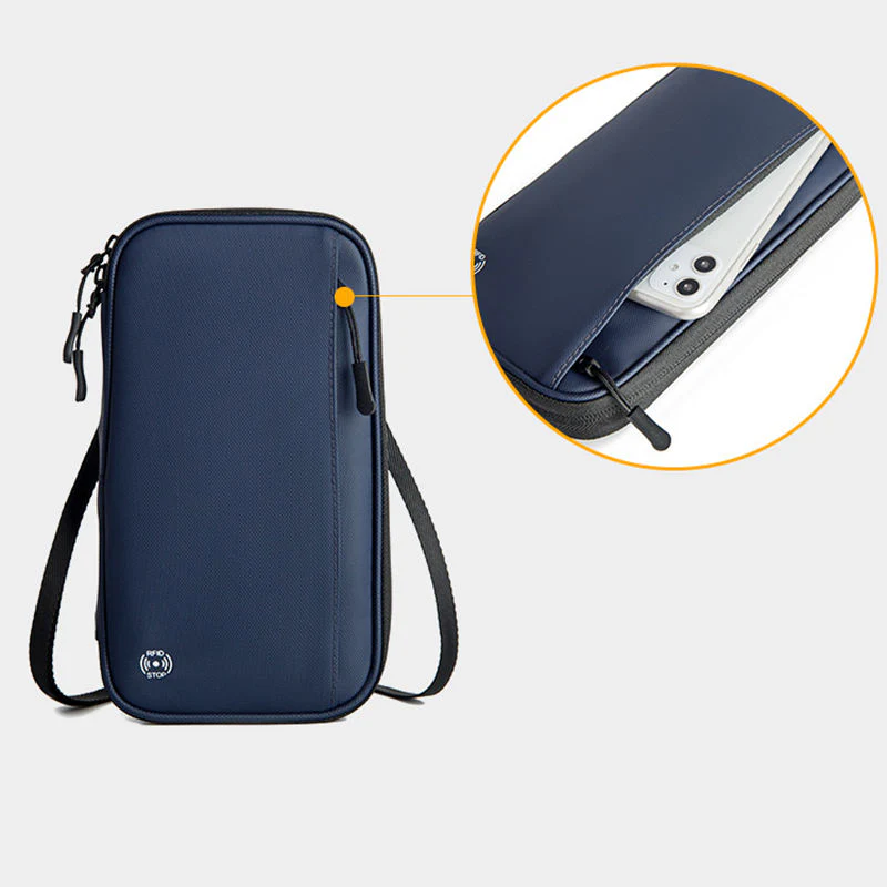 Multi Functional RFID Blocking Passport Bag - Image 5