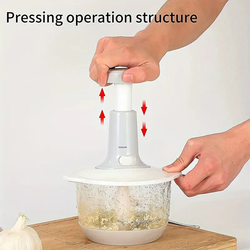 Multifunctional  Manual Hand Push Chopper and Mixer - Image 4