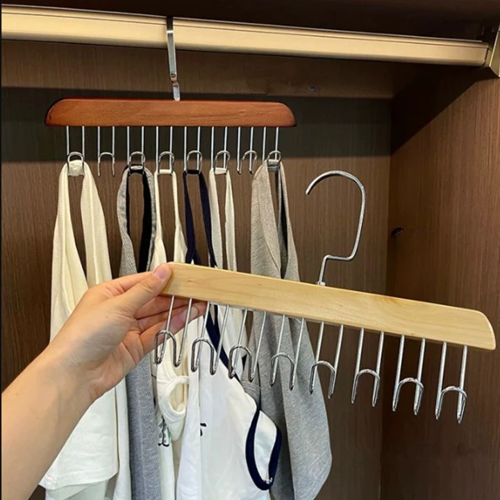 Multifunctional Wooden Hanger - Image 2