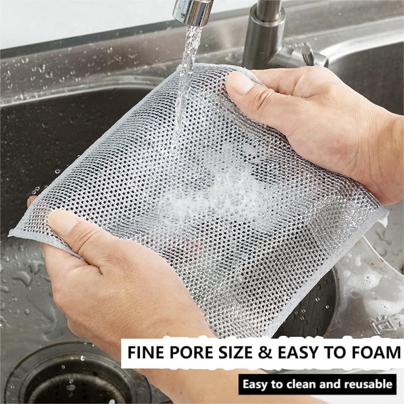 Multipurpose Wire Dishwashing Rags for Wet and Dry Reuseable - Image 4