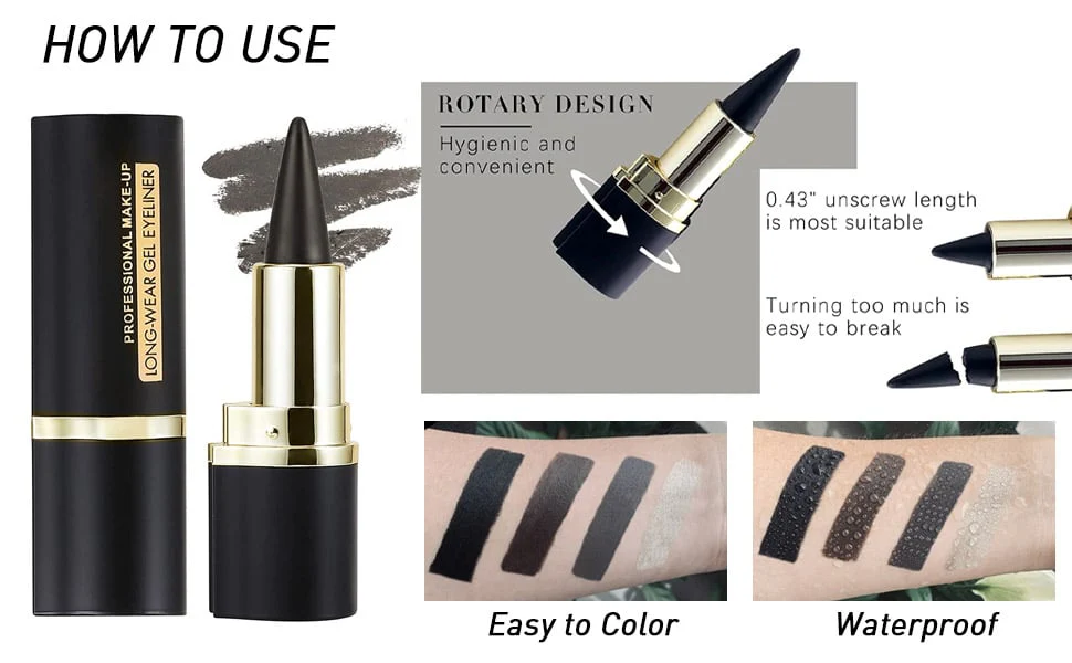Natural Eyeliner Cream - Quick Drying Formula Eye Liner - Image 2