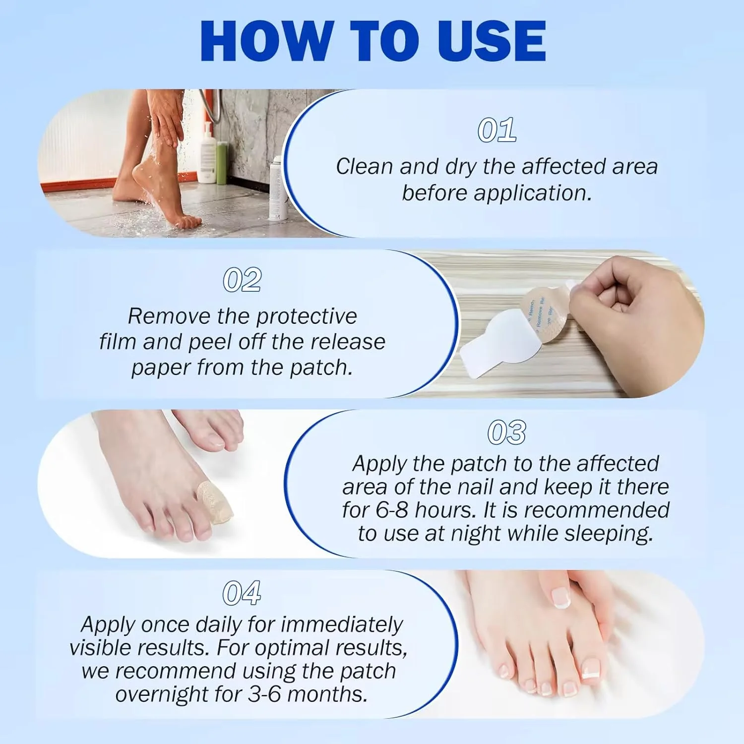 Nighttime Renewal Fungal Nail Treatment Patches - Image 3