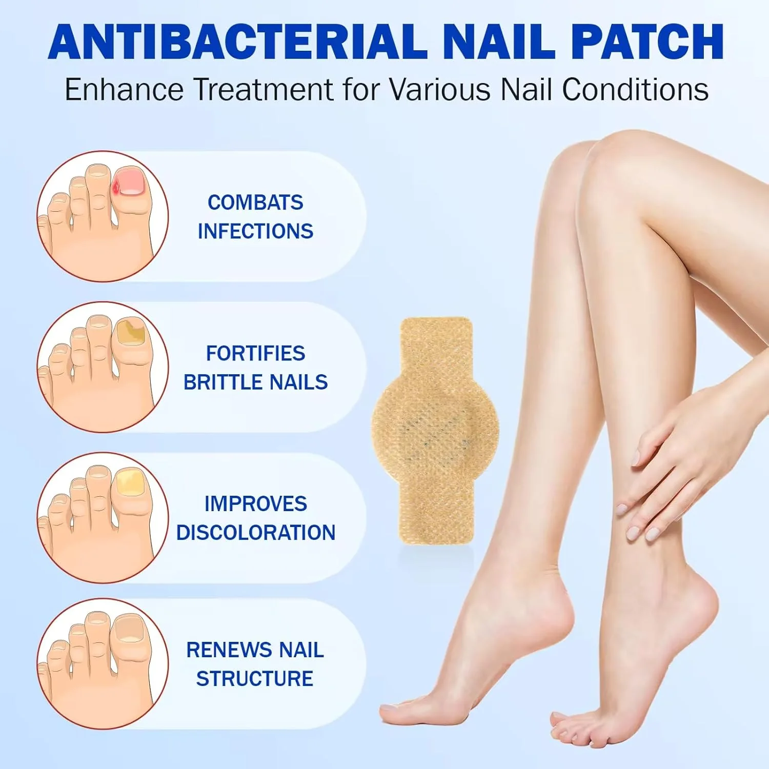 Nighttime Renewal Fungal Nail Treatment Patches - Image 5