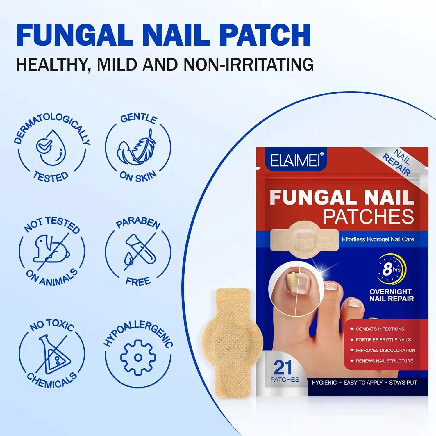 Nighttime Renewal Fungal Nail Treatment Patches - Image 6