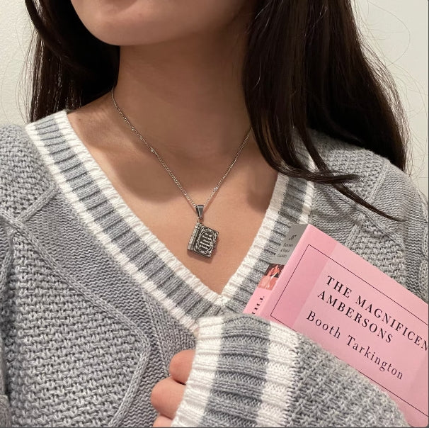 Openable Book Chain Pendant Necklace - Image 2