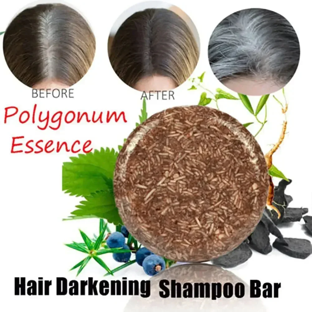 Organic Hair Darkening Shampoo Bar - Image 3