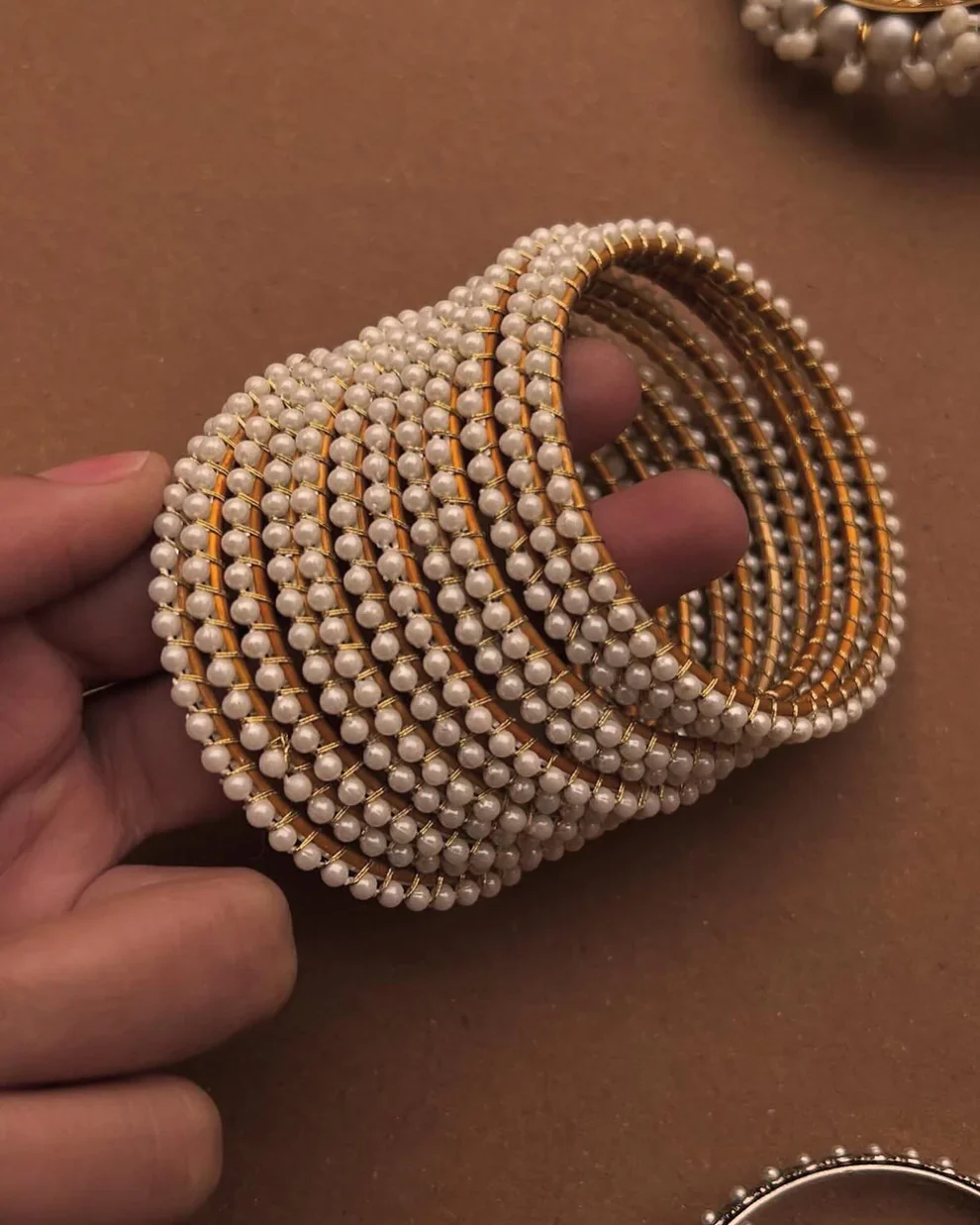 Hania's Viral Pearl Beaded Bangles - Image 2