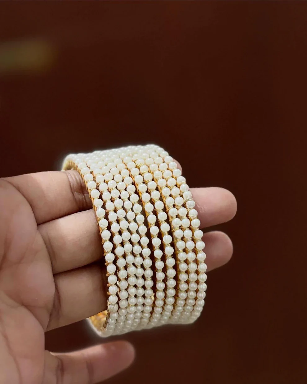 Hania's Viral Pearl Beaded Bangles - Image 3