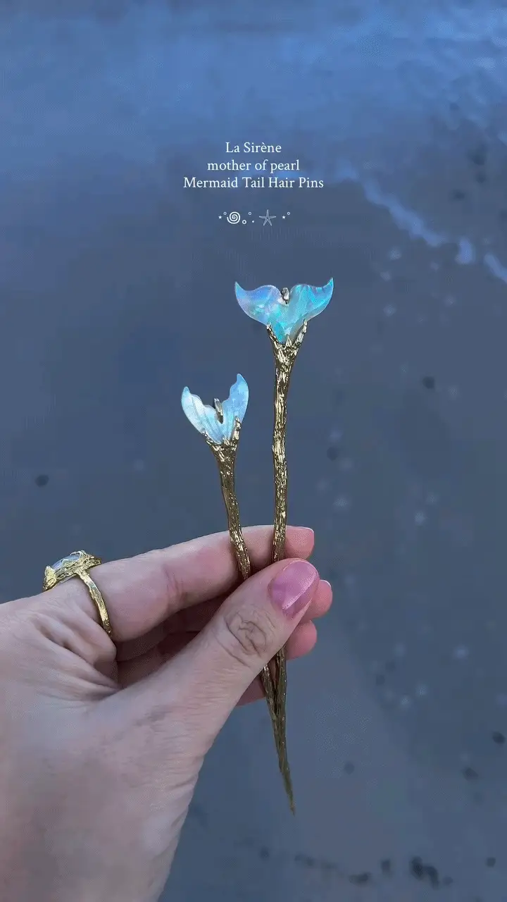 Pearl Mermaid Tail Hair Pins π§π½ββοΈ