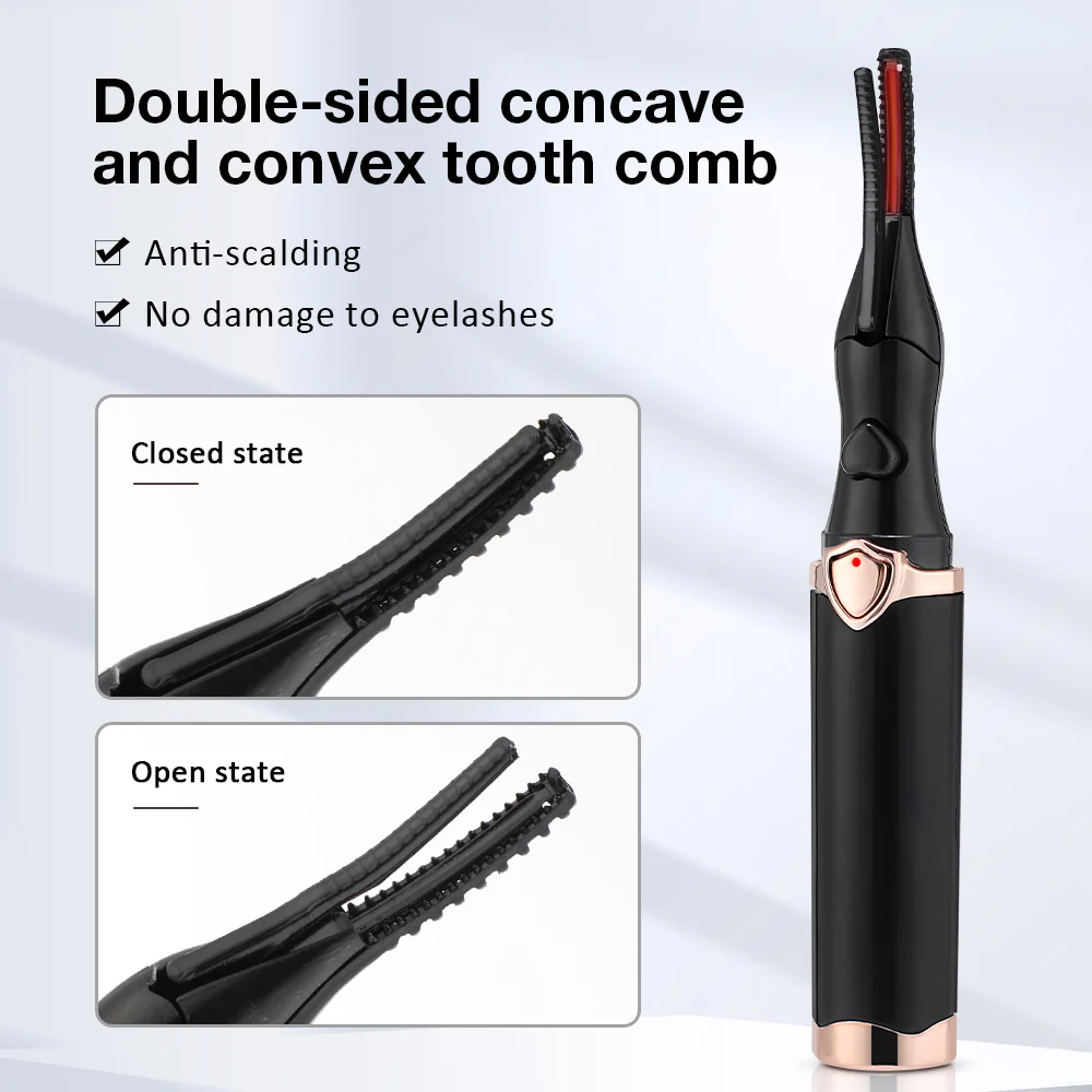 Portable Mini Rechargeable Electric Eyelash Curler - Image 2