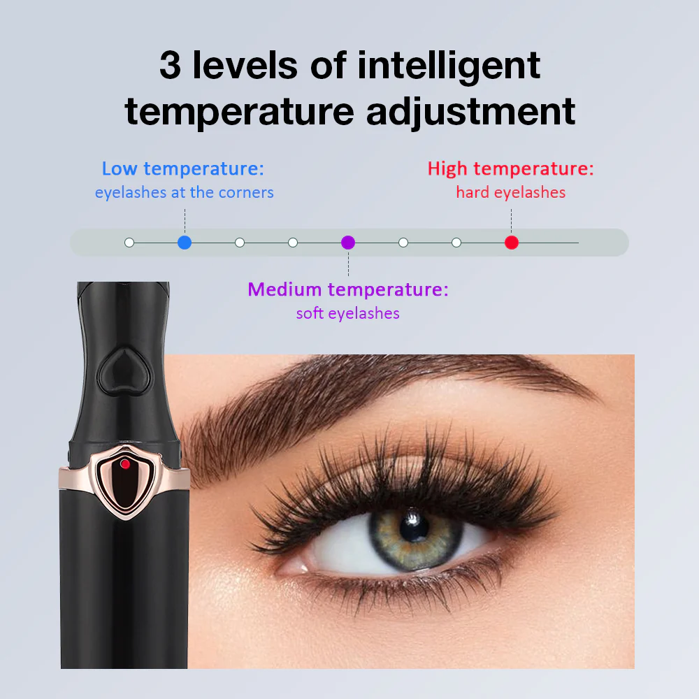 Portable Mini Rechargeable Electric Eyelash Curler - Image 3