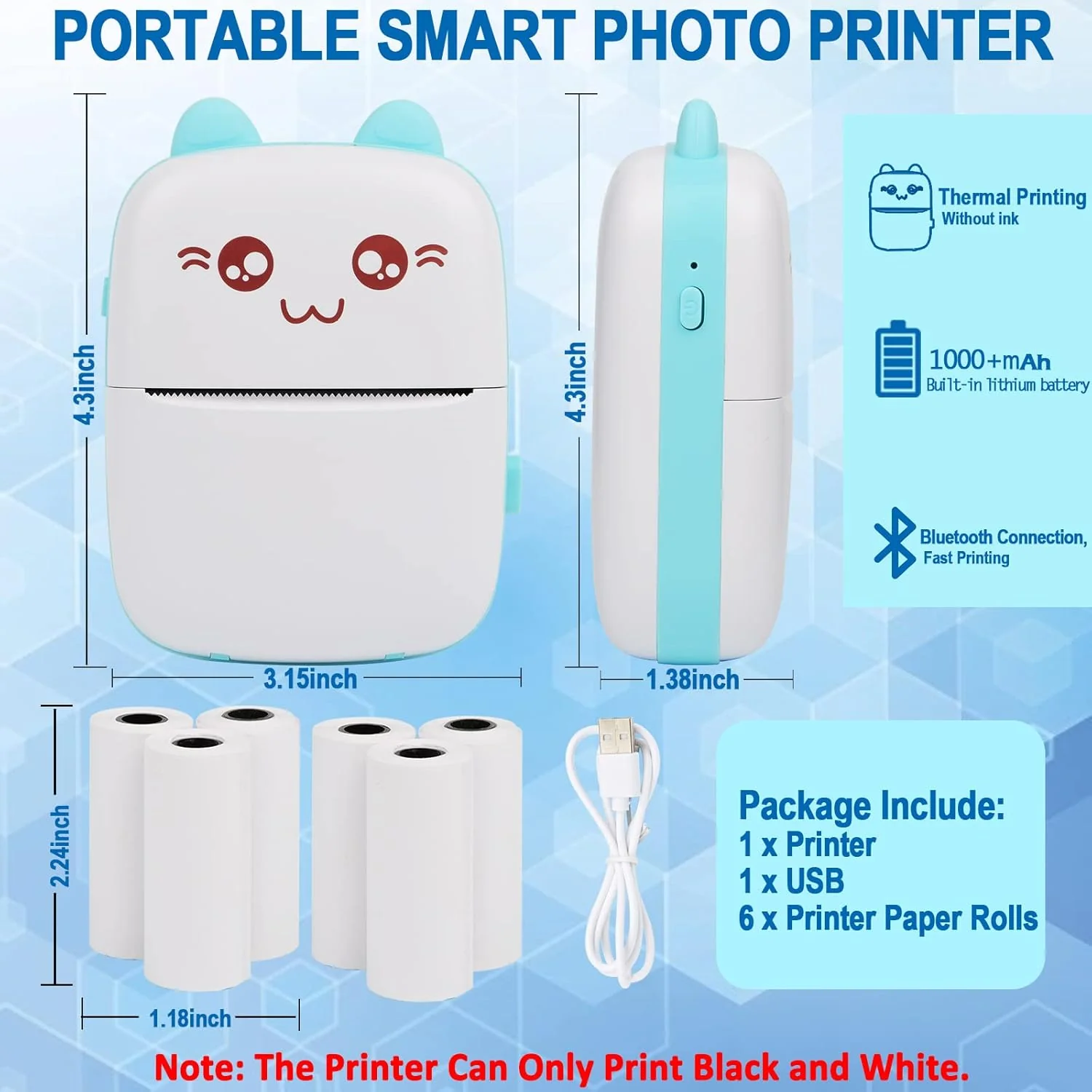 Portable Mini Thermal Printer - Image 3